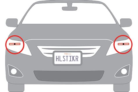 rfid sticker on headlight|headlamp sticker transponders.